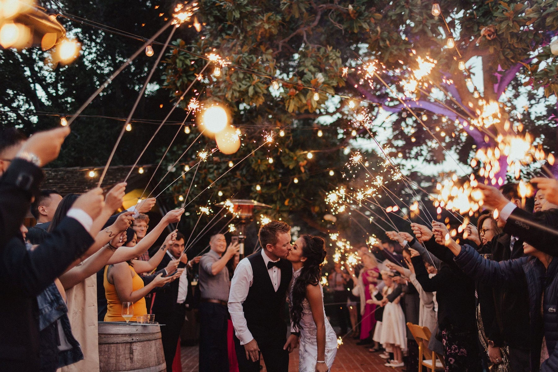 long wedding sparklers