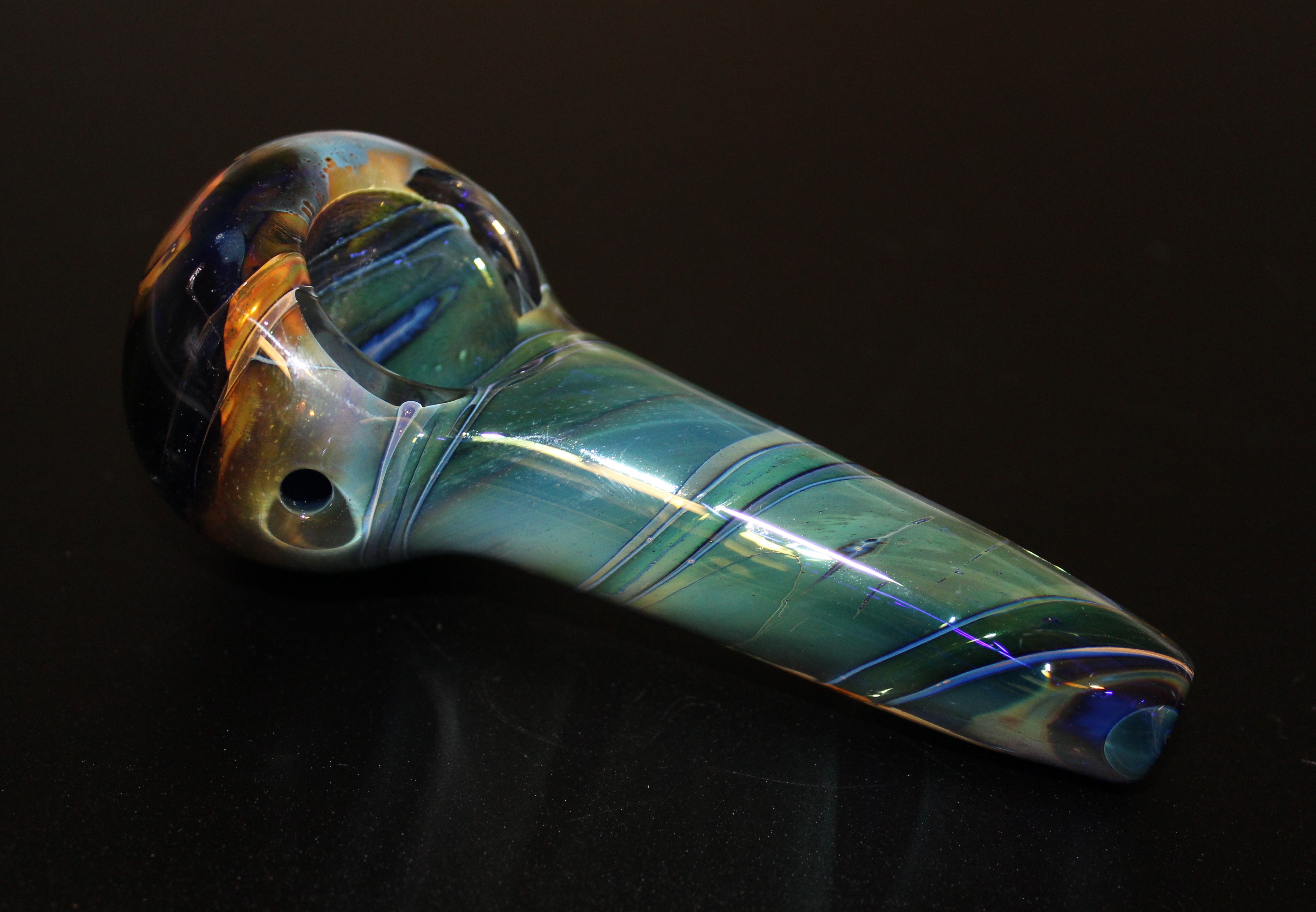 4 Ocean Tones Glass Smoking Pipe The Hippie Momma Shop