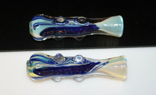 SWIRL HITTER One Hitter Tobacco Smoking Glass Pipe Dugout One Hit – The  Hippie Momma Shop