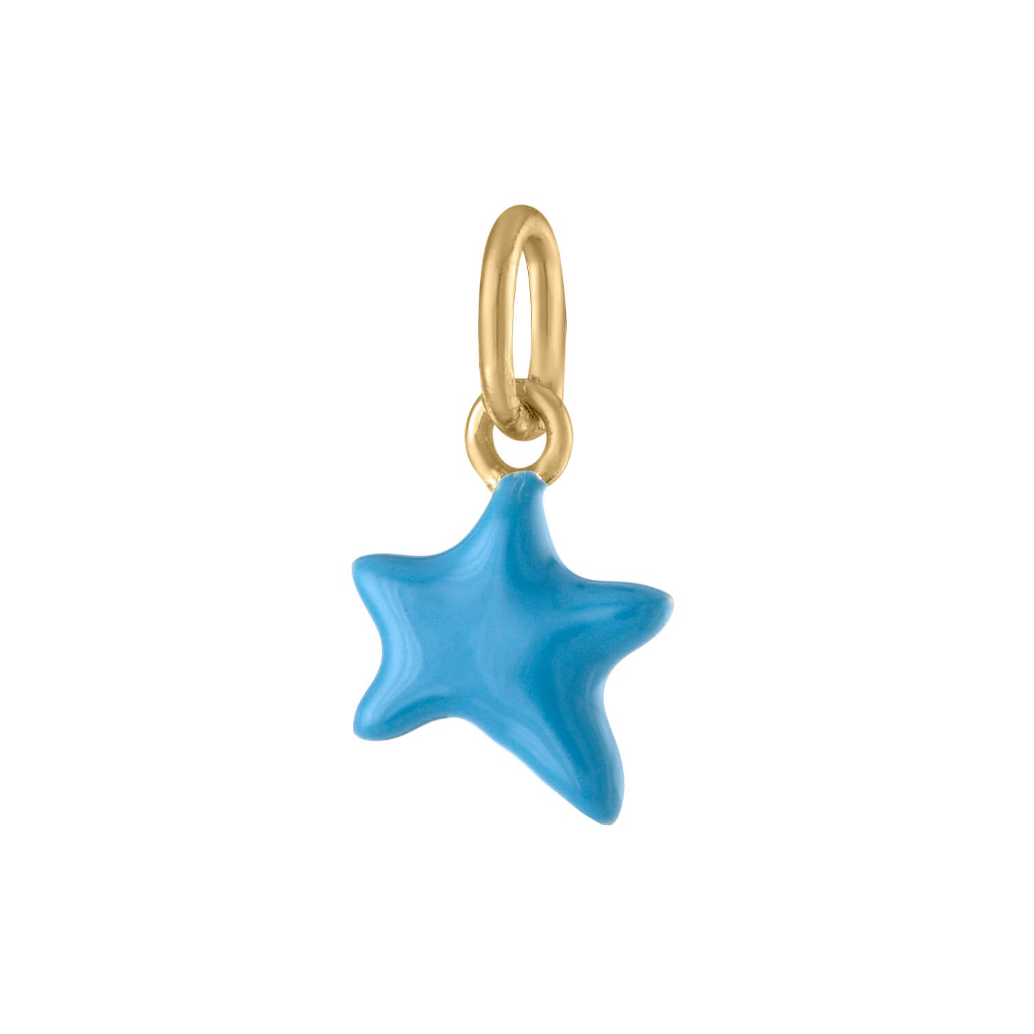 Itty Bitty Turquoise Wishing Star Charm Maison Miru