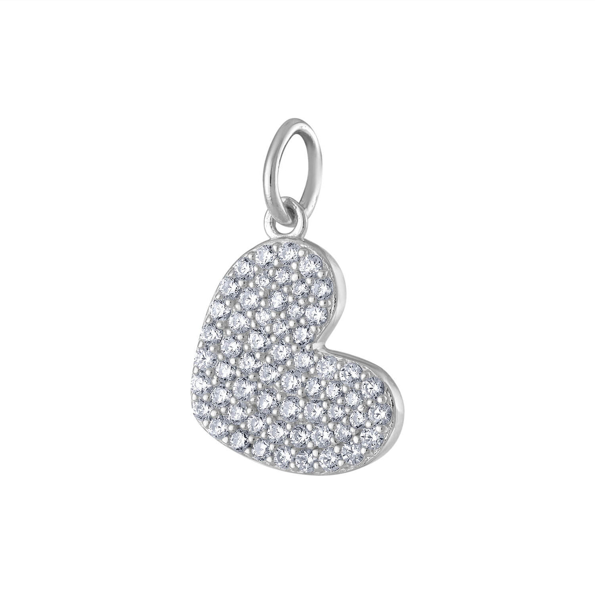 Pave Heart Charm | Maison Miru