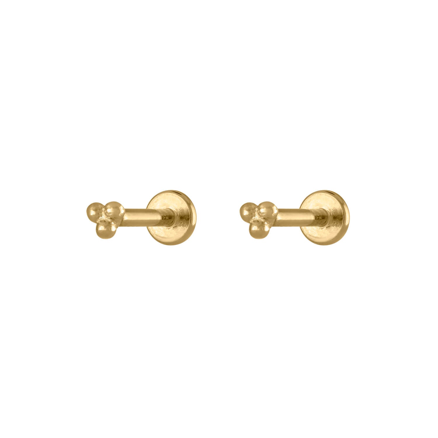 Little Bar Push Pin Flat Back Earring