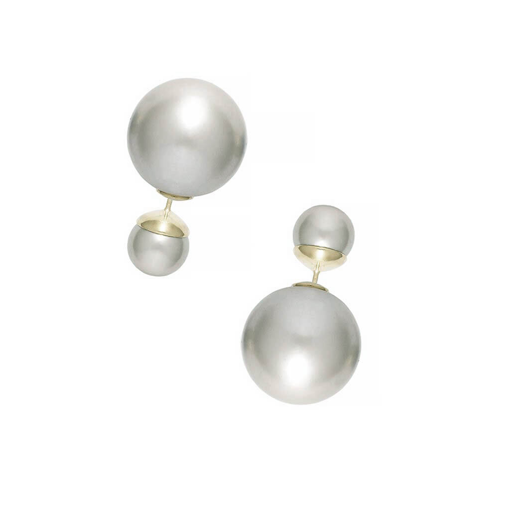 Equilibrium Reversible Pearl Earrings