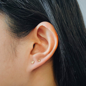 Gaia Push Pin Flat Back Earring