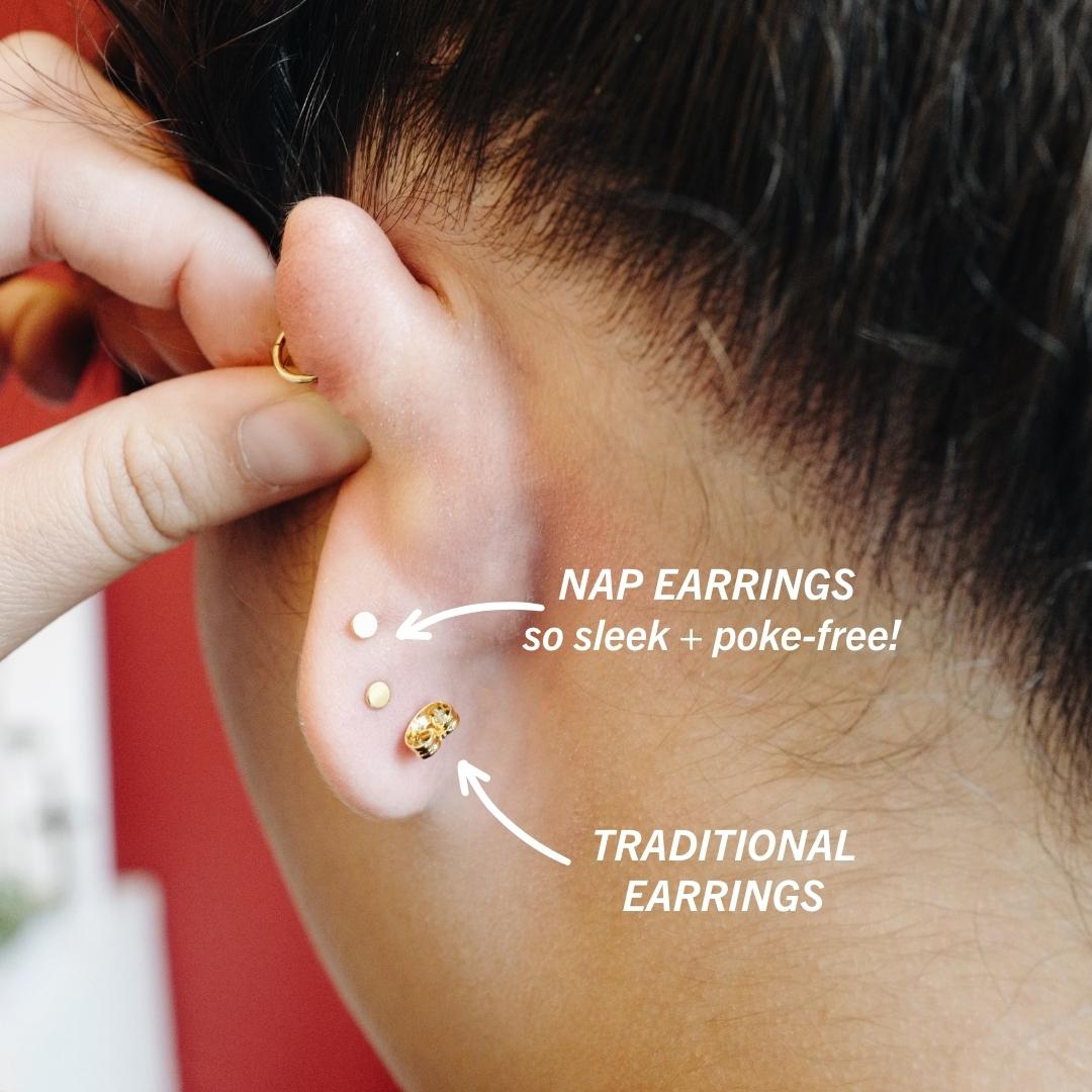 I've Slept, Showered, and Worked Out in Maison Miru Nap Earrings