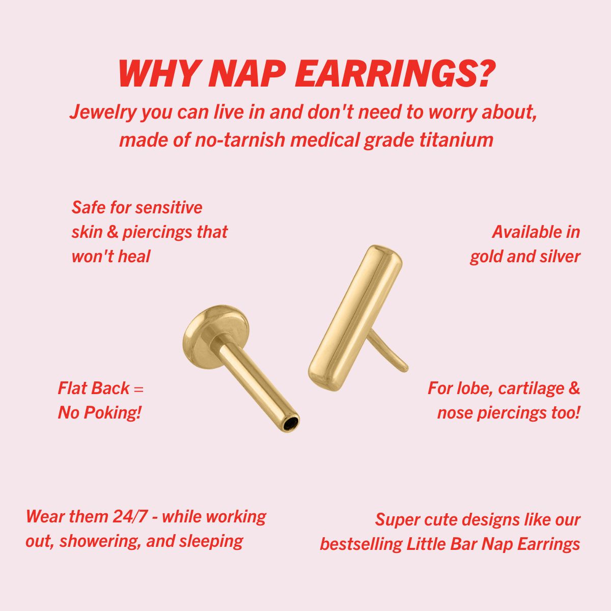 I've Slept, Showered, and Worked Out in Maison Miru Nap Earrings