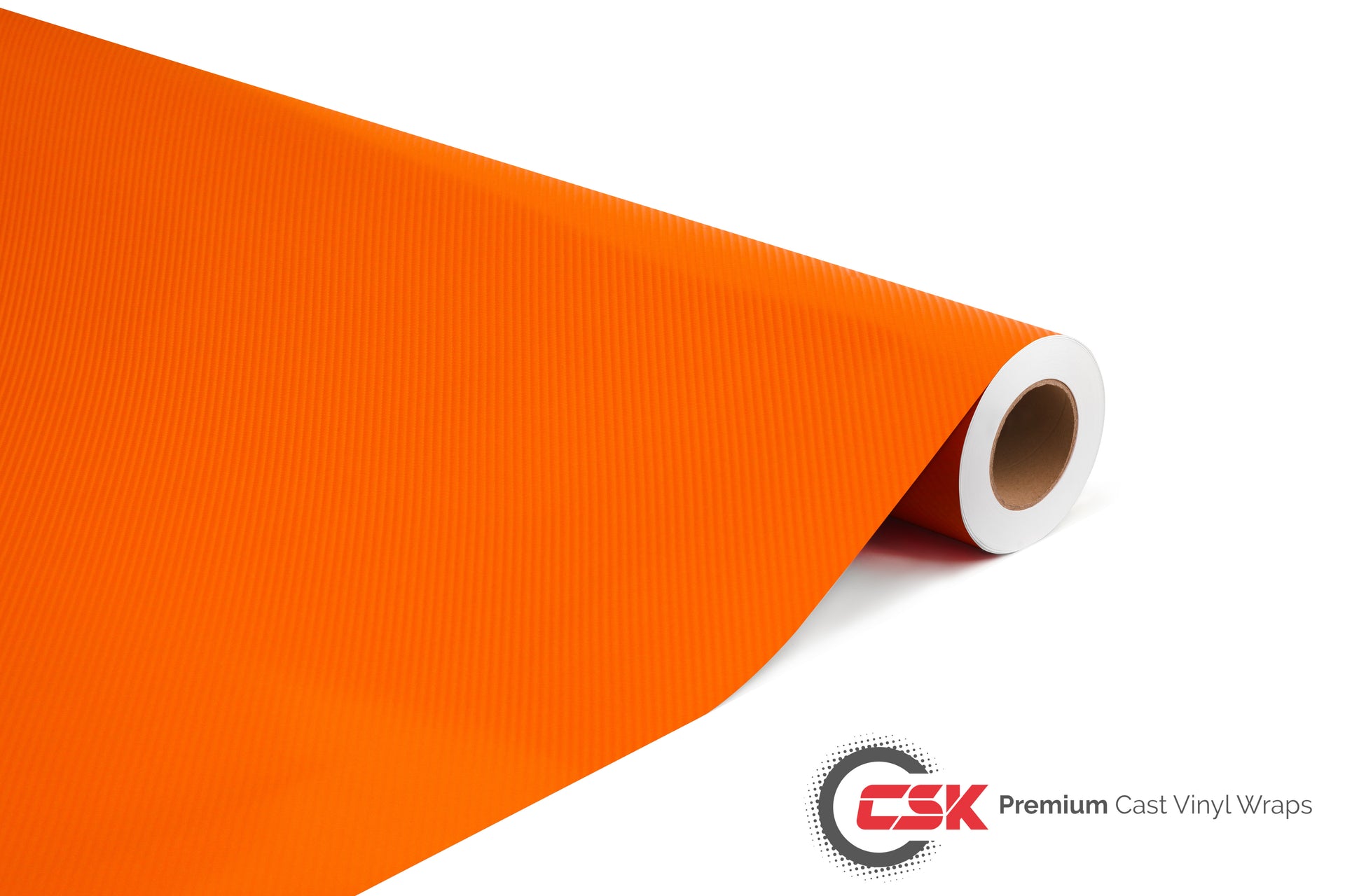 Carbon Fibre 3d Orange B010 Csk Premium Cast Vinyl Wraps