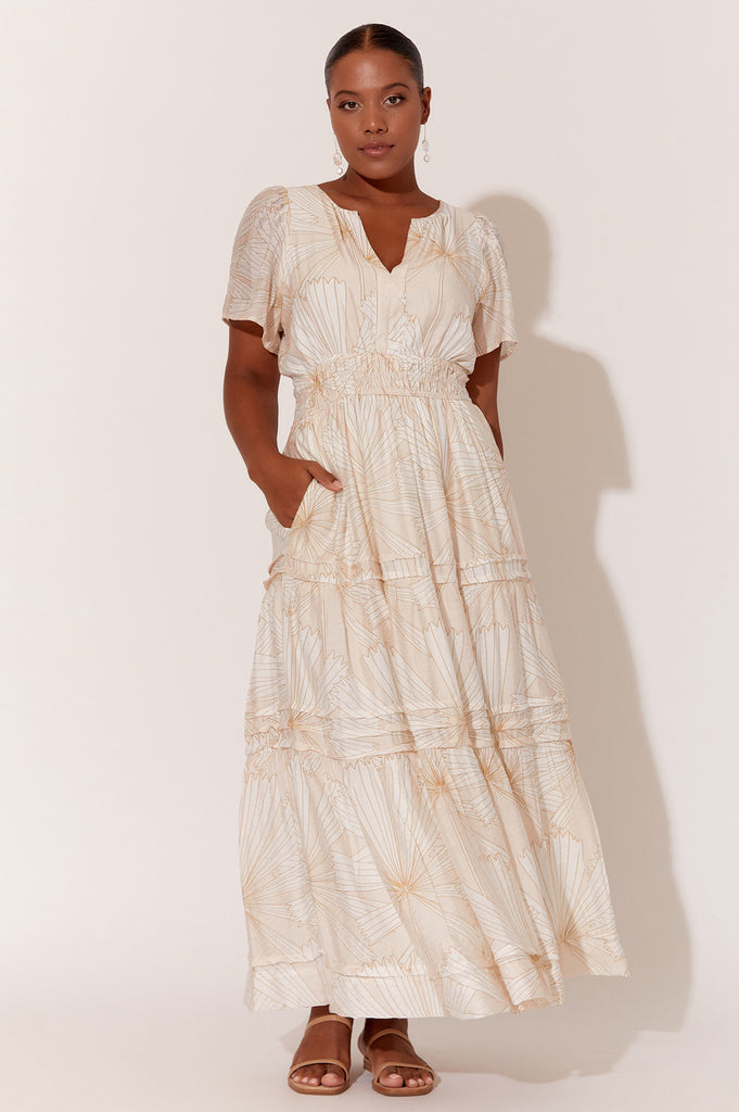 Celeste Print Linen Dress