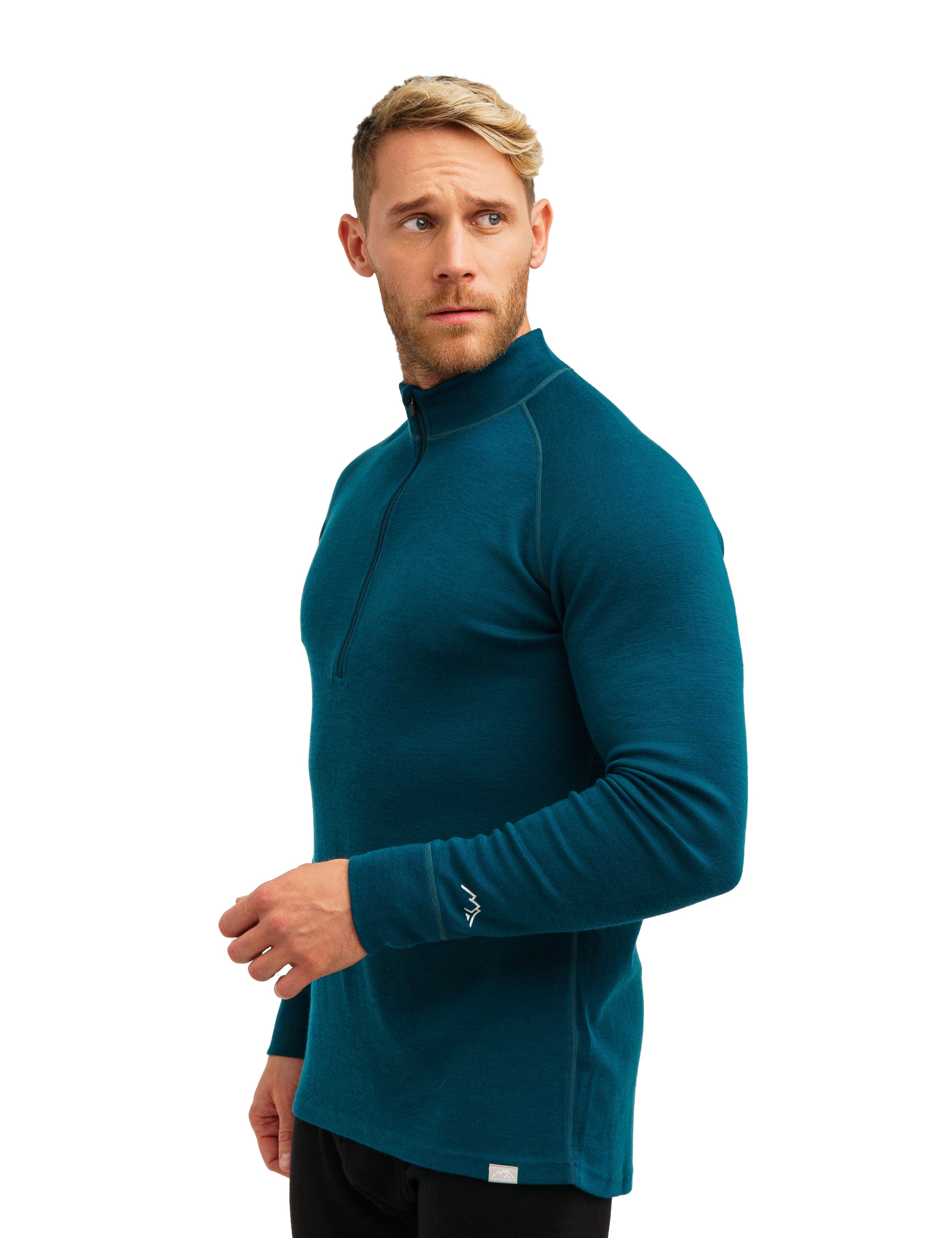 Men's Eddy 2.0 Merino Wool Long Sleeve Base Layer in Brick Red