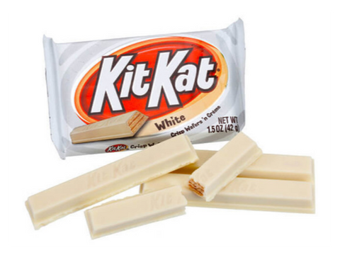 can dogs eat white chocolate kit kats?
