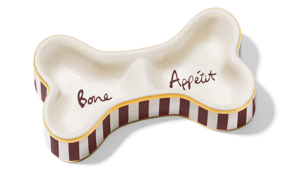Henri Bendel Bone Dog bowl