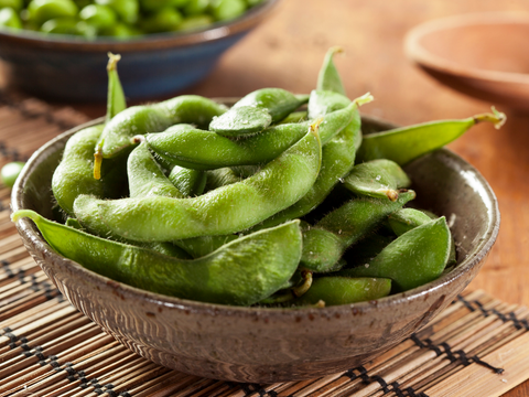 dogs and edamame