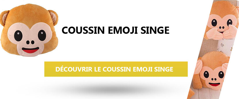 Coussin Emoji Singe