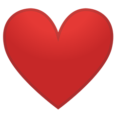 Emoji Coeur rouge