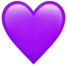 Coeur petit smiley violet