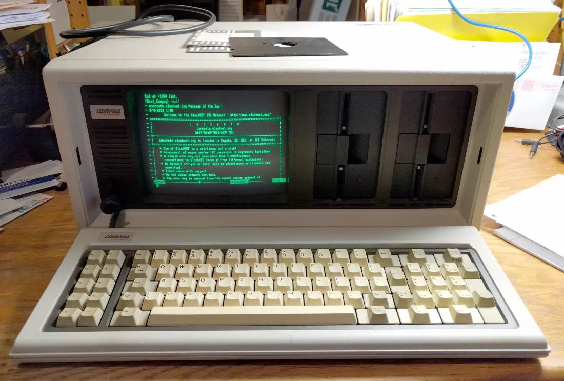 The Compaq Portable, the first 'luggable' computer