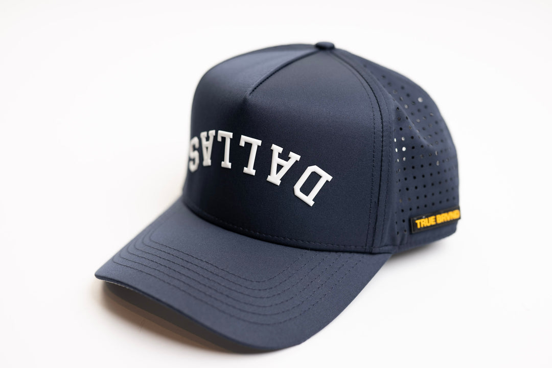 Upside Down Dallas Corduroy snapback - NAVY / WHITE – True Brvnd