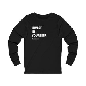 DOU "Invest in Yourself" White Letter Long Sleeve