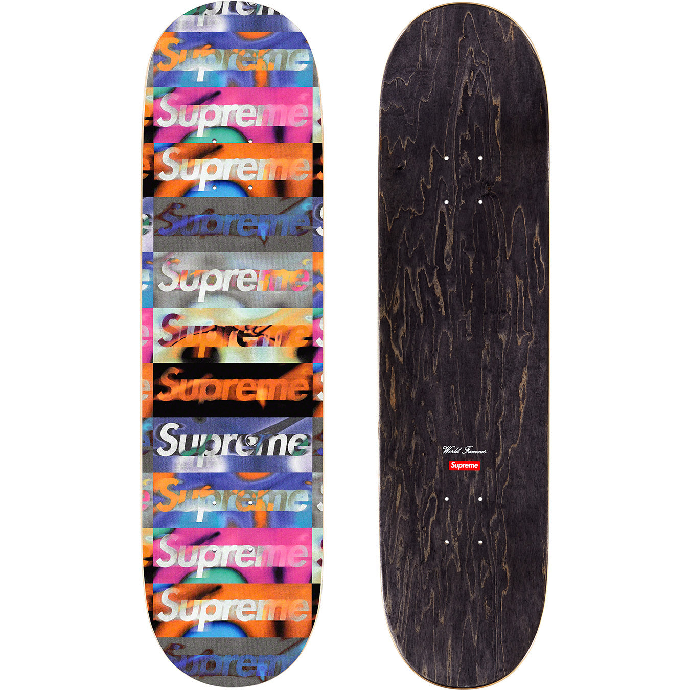 累計販売2万枚突破！ Supreme Distorted Logo Skateboard 2本セット