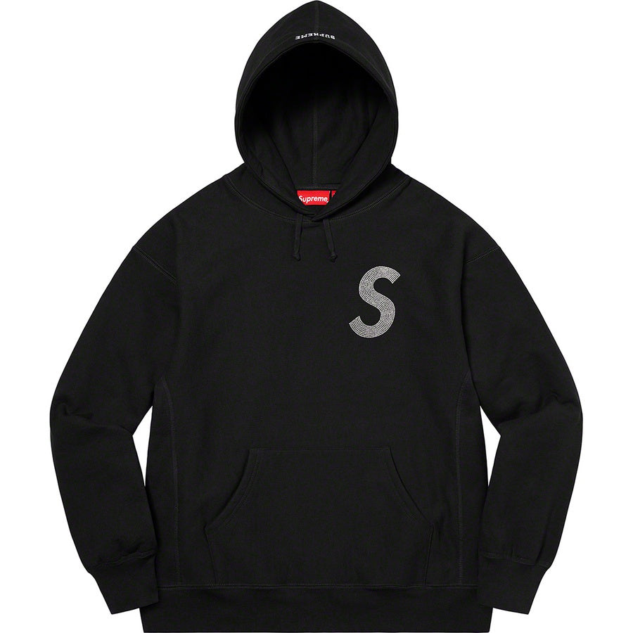 Supreme Swarovski S Logo Hooded Sweatshirt Black | Supreme | KershKicks