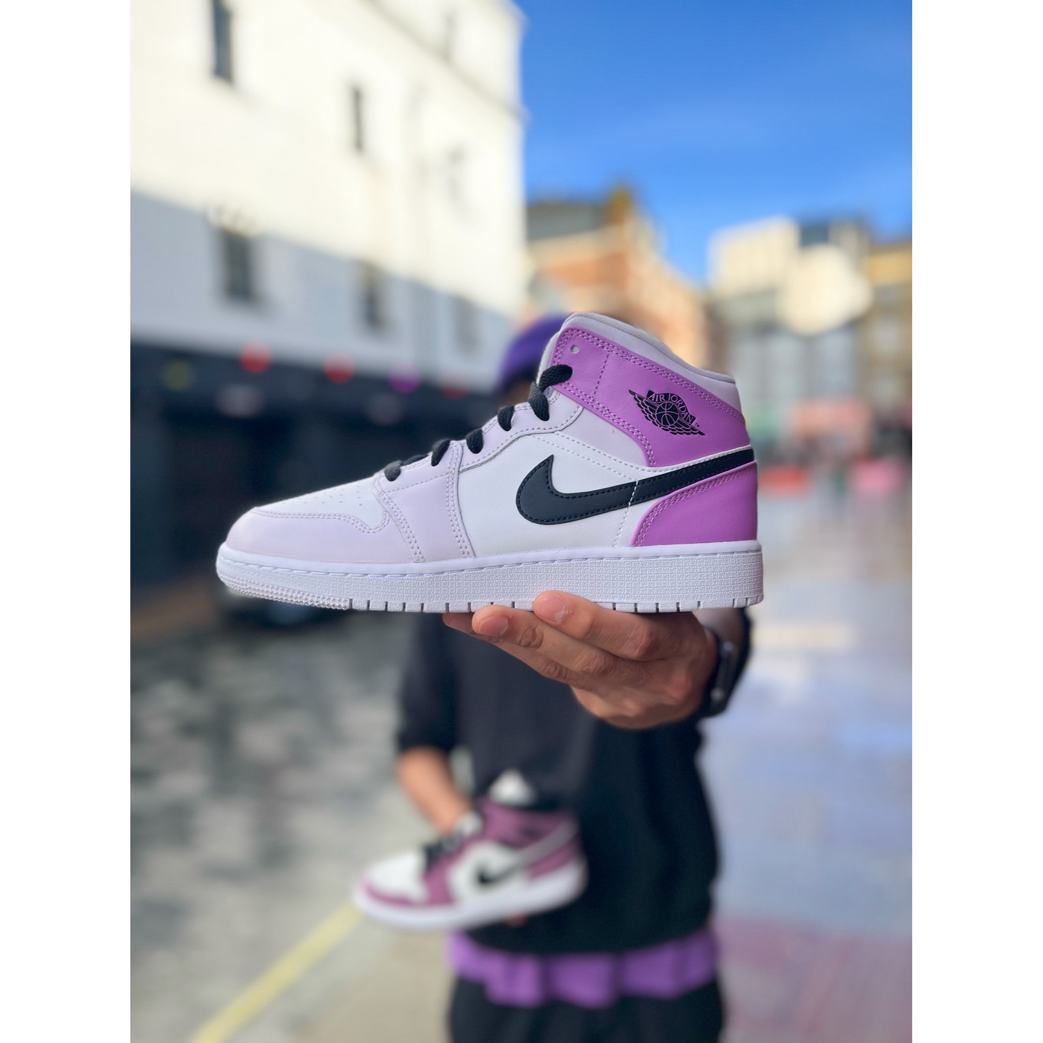 barely grape jordans