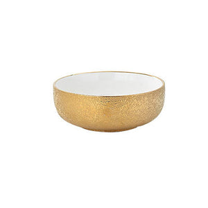 Nordic Style Gold Ceramic Dinner Plate