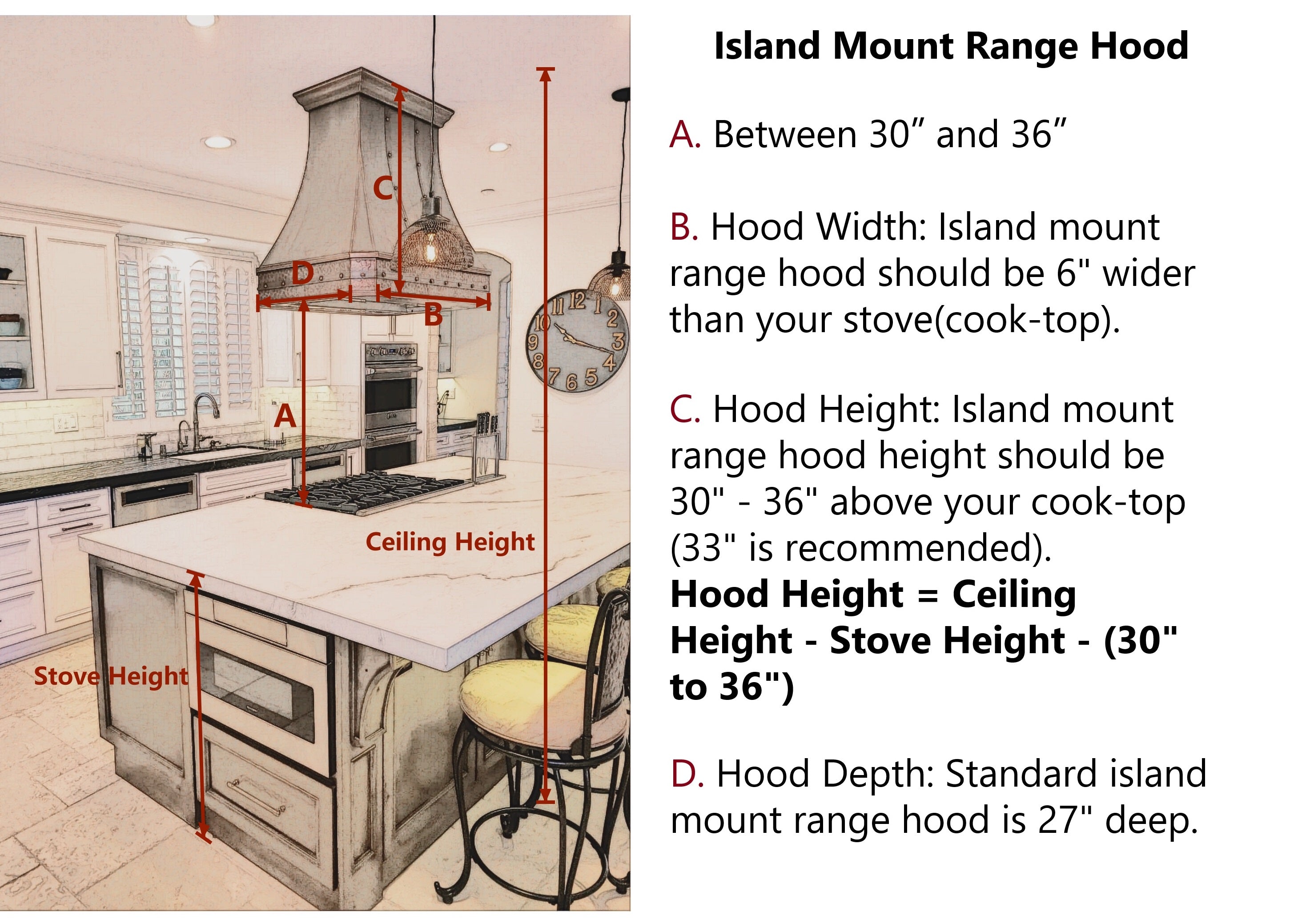 custom vent hood size guide copper stianless steel range hood sinda