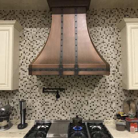 Traditional Copper Stove Hood