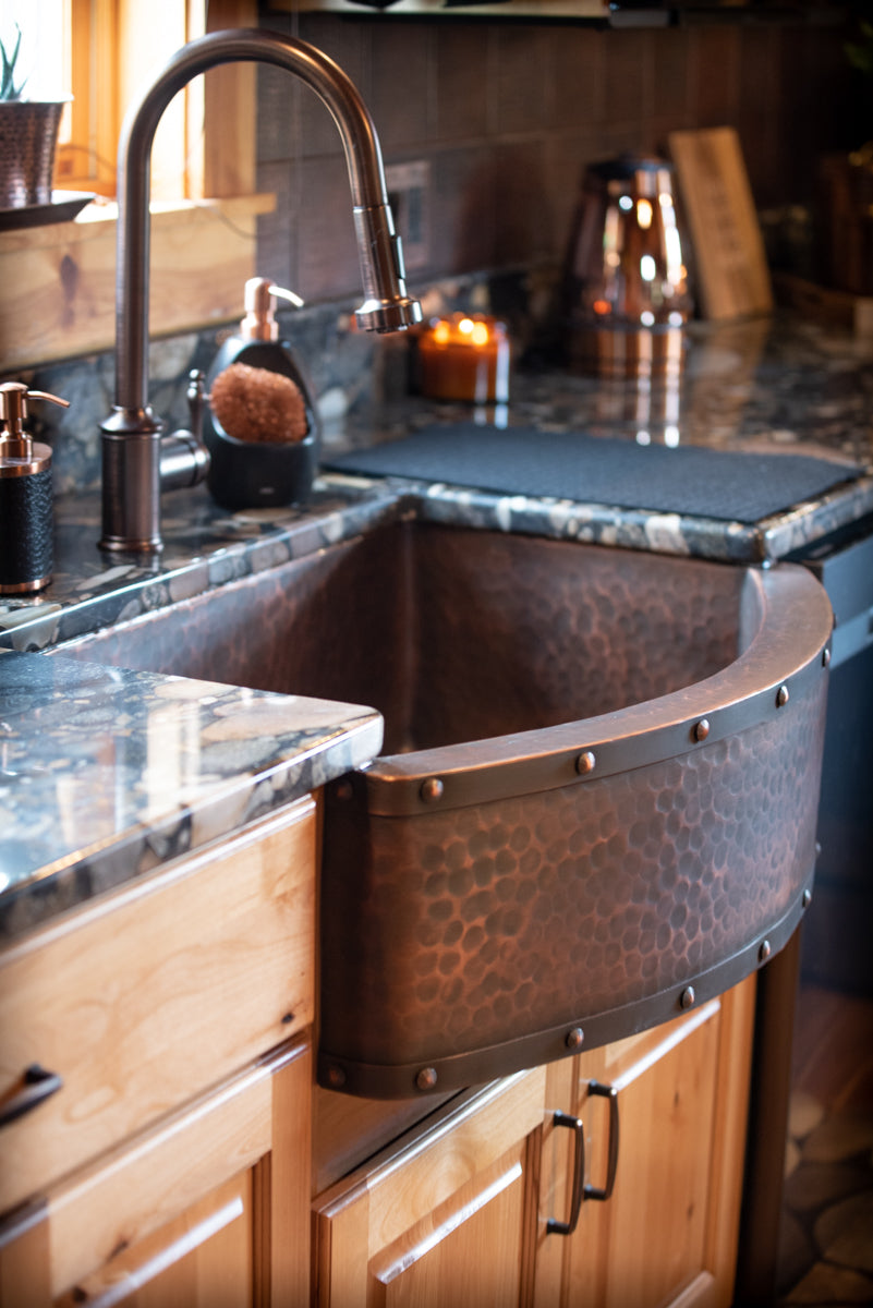 sinda copper kitchen sink