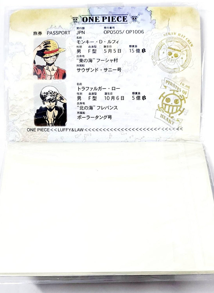 One Piece Passport Notebook Red Japan Deal World