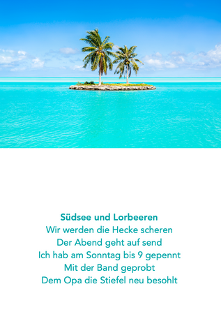 Lorbeeren und Südsee lyrics