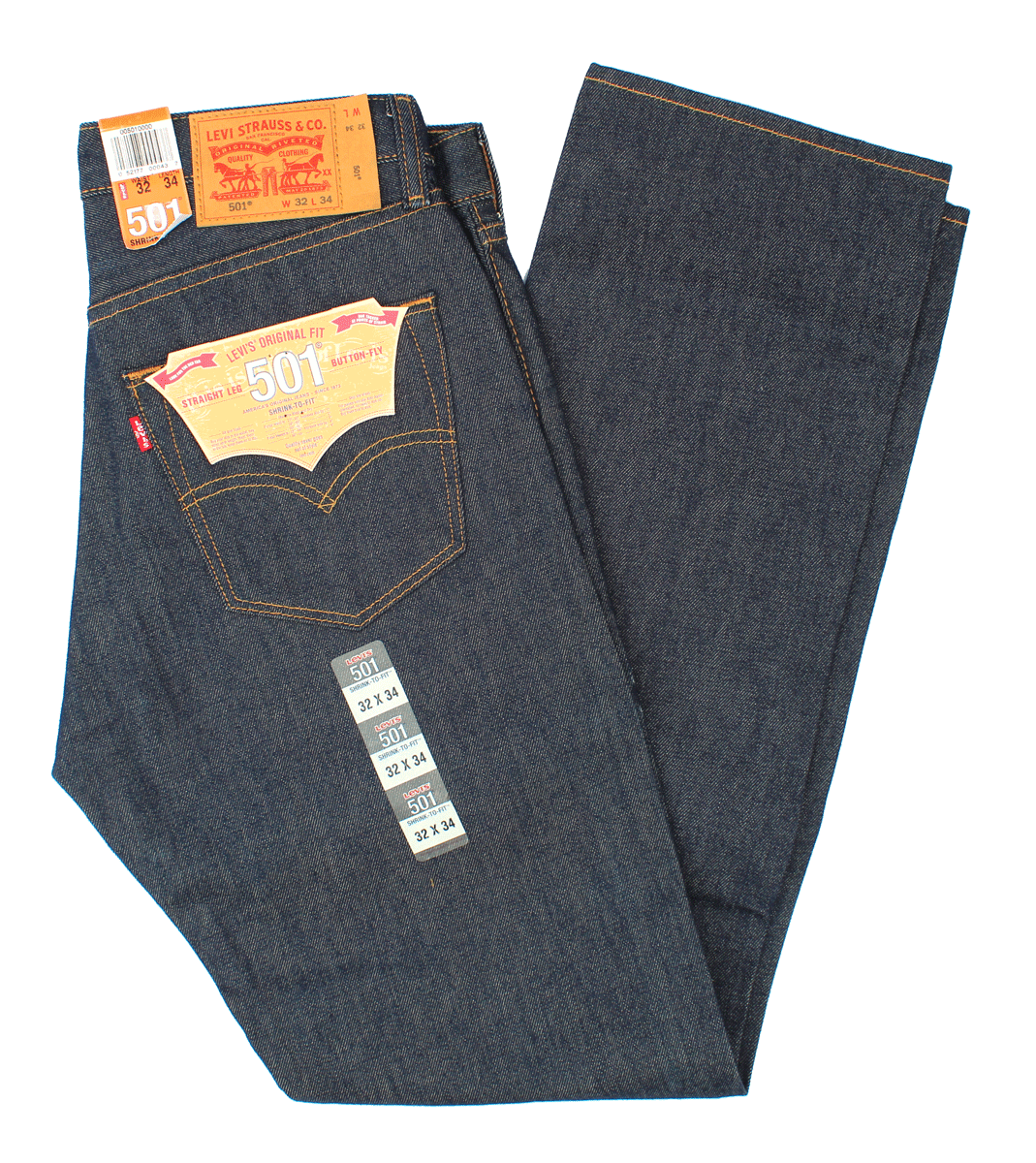 Levis 501 Original Shrink To Fit Jeans 