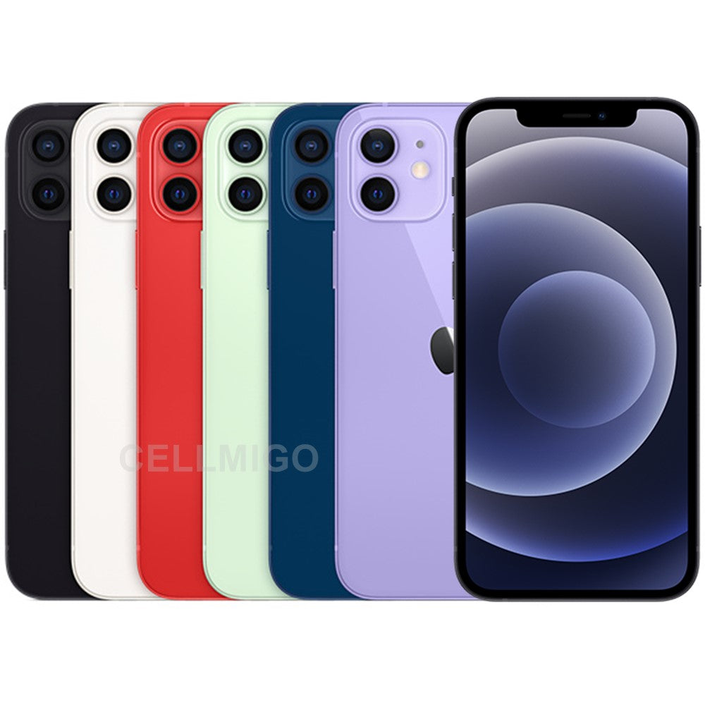 Apple iPhone 12 5G (256GB,4GB) 6.1" OLED, 5G / 4G LTE Fully Unlocked for Global (Excellent - Refurbished)