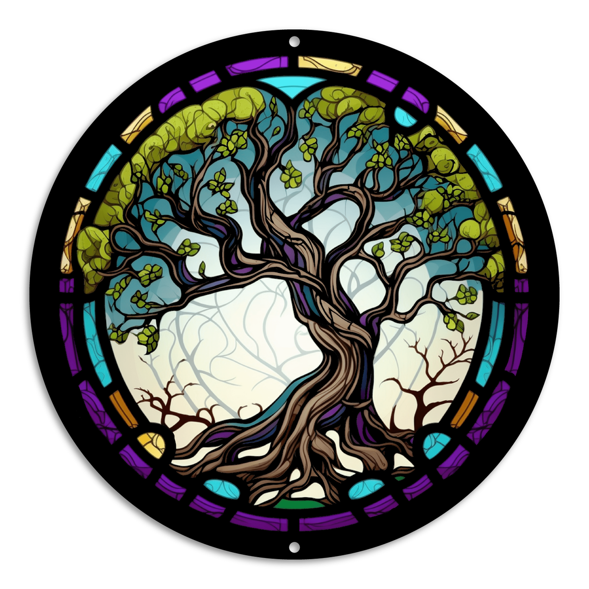 Tree of Life Stained Glass Pattern PDF, Jpg, Svg, Png, and Psd