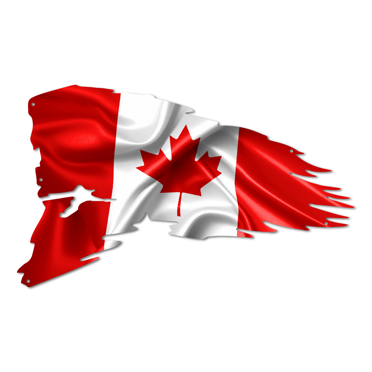 canada flag waving animation