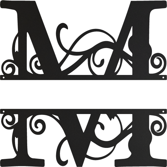 M-Monograms – metalsignscanada