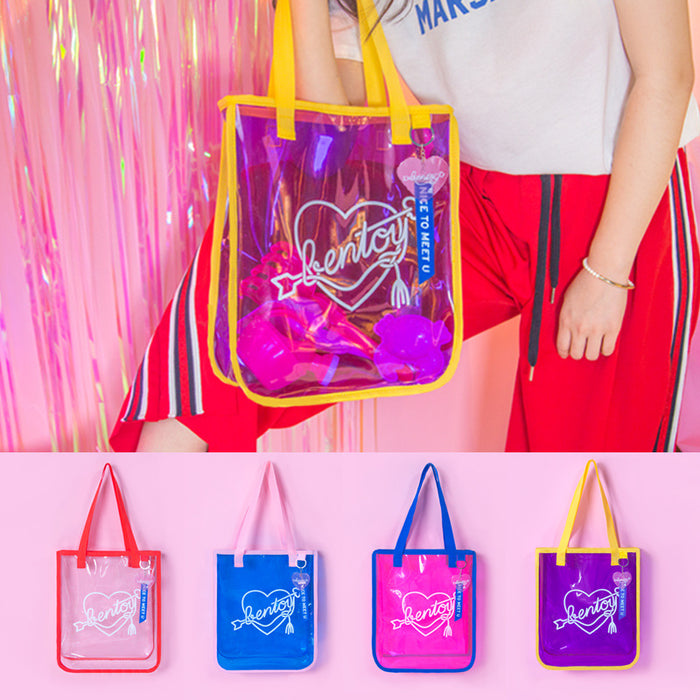 transparent neon bag