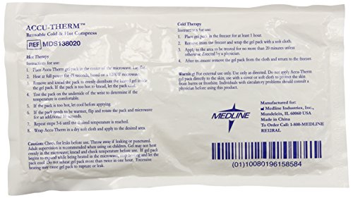 Medline Accu-Therm Hot/Cold Gel Packs, Size 5" x 10"