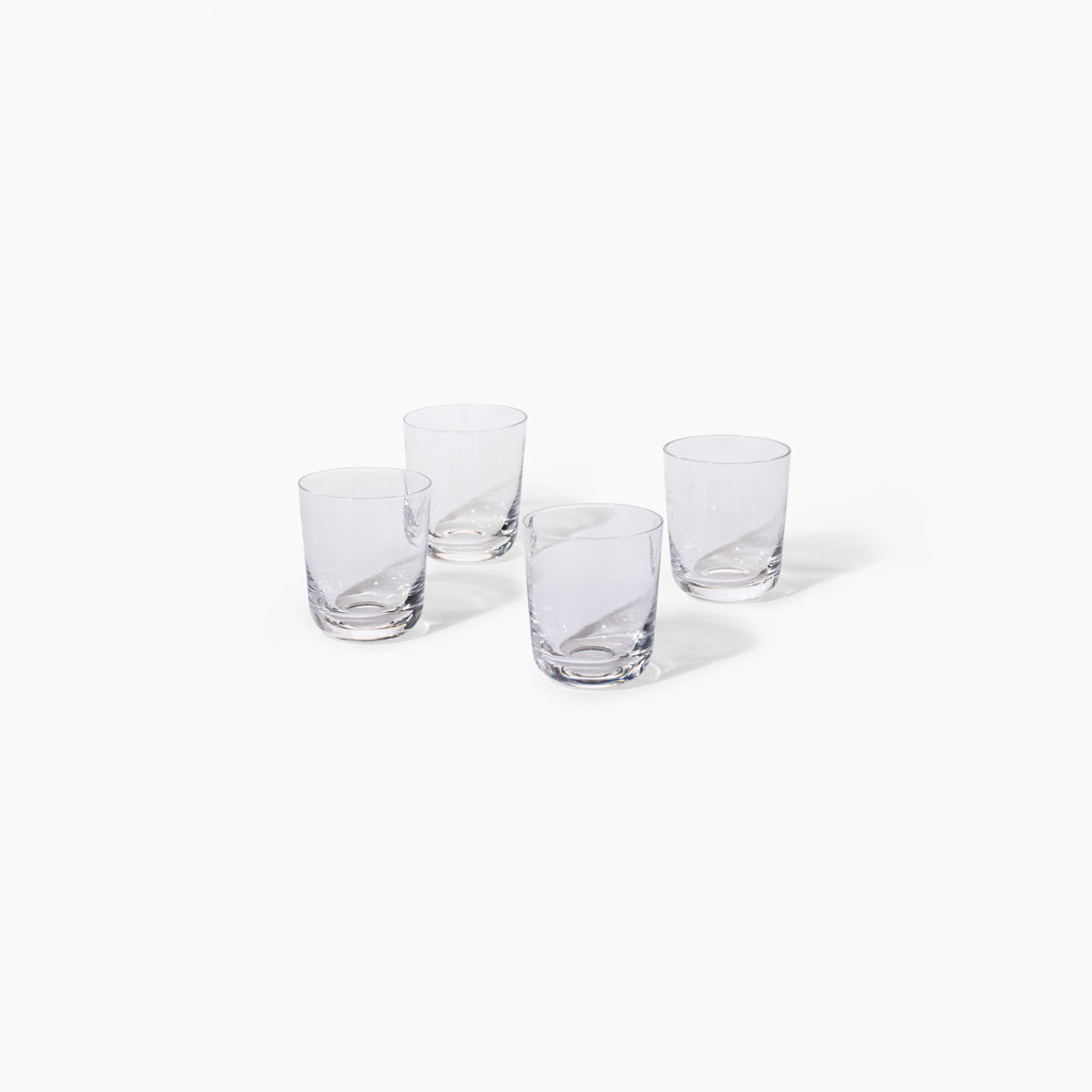 Year & Day Plain Tall Glasses, Set of 4 - Warm Gray