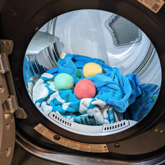 dryer balls in a dryer