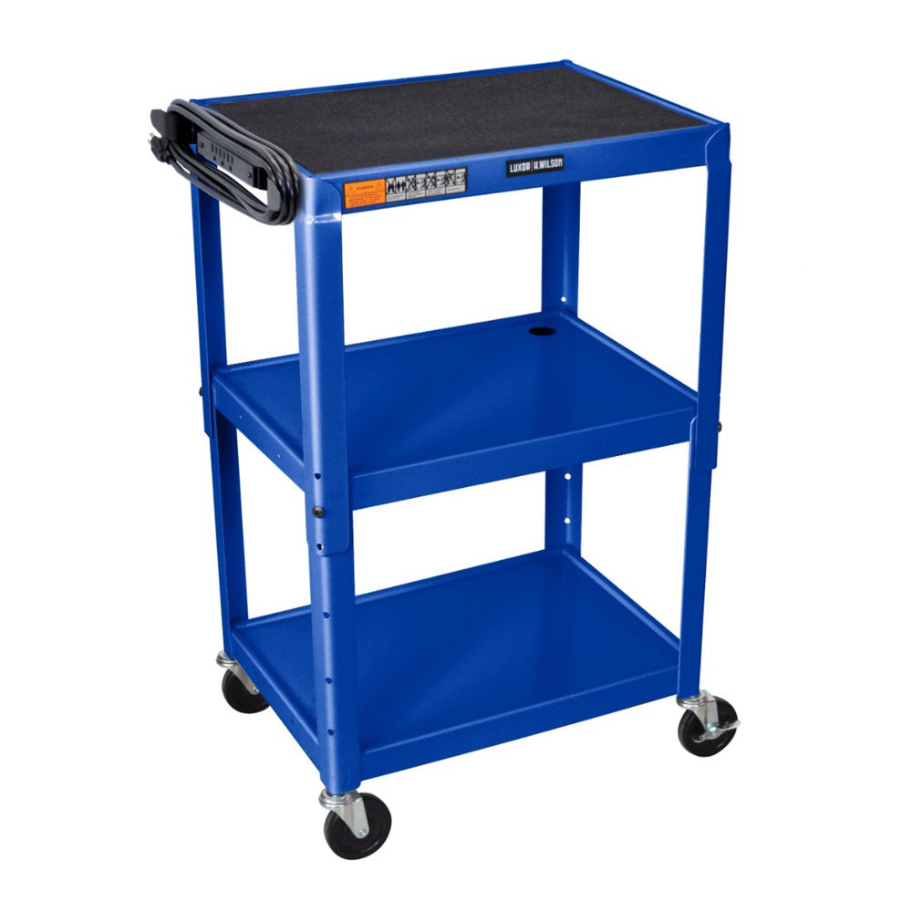 Adjustable-Height Steel Utility Cart