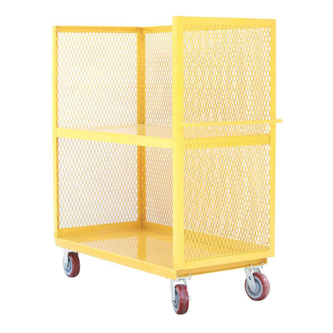 Durham 3 Sided Wire Cart with 1 Shelf