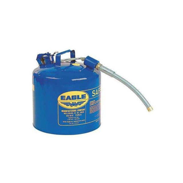 5 Gallon Kerosene Type II Safety Can Blue with Rotating Flexible Spout