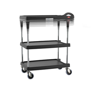 Luxor WSCC-3 - Three Shelf Collapsible Wire Utility Cart