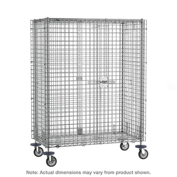 Metro MW Series Utility Cart with 3 Wire Shelves - Metro