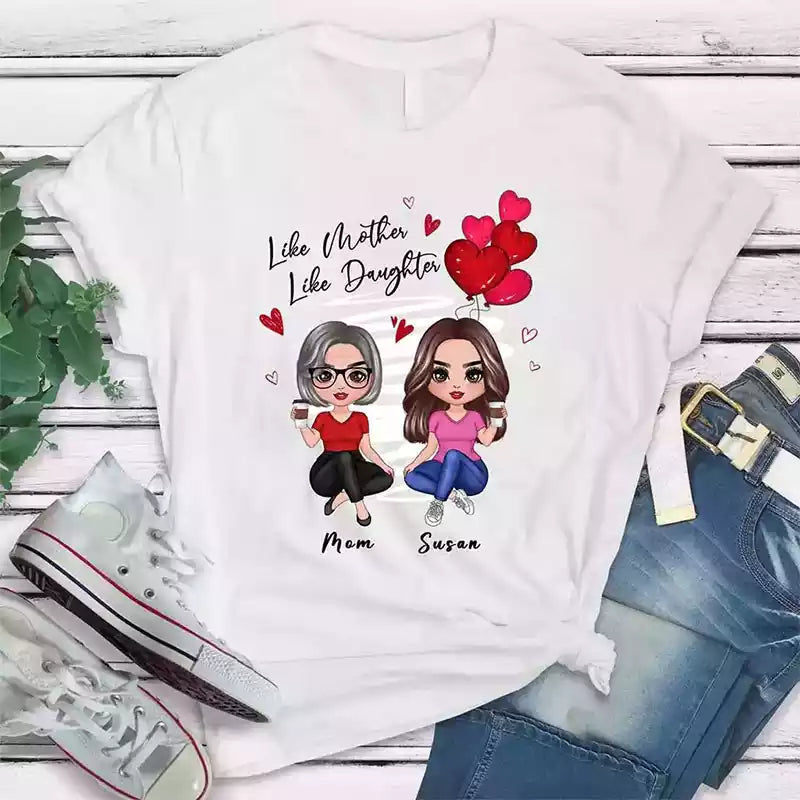 Mom-_-Daughter-Shirts---Heart-Personalized-Mom-and-Daughter-T-Shirt-Mother_s-Day-Gifts