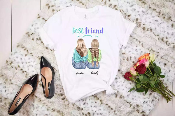 Personalized Best Friends Forever Shirts For 2 & 3