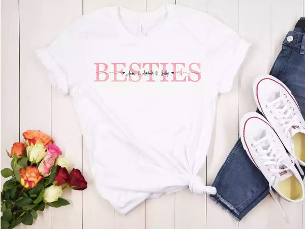 Personalized Best Friends T-Shirt with Name