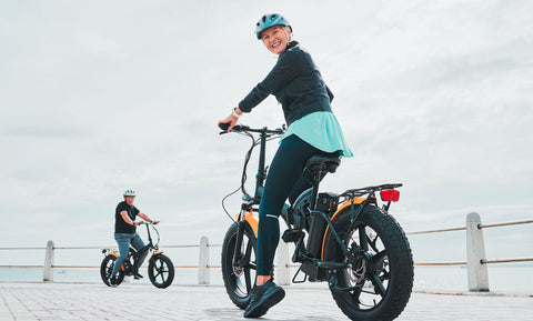 older folks riding ebikes