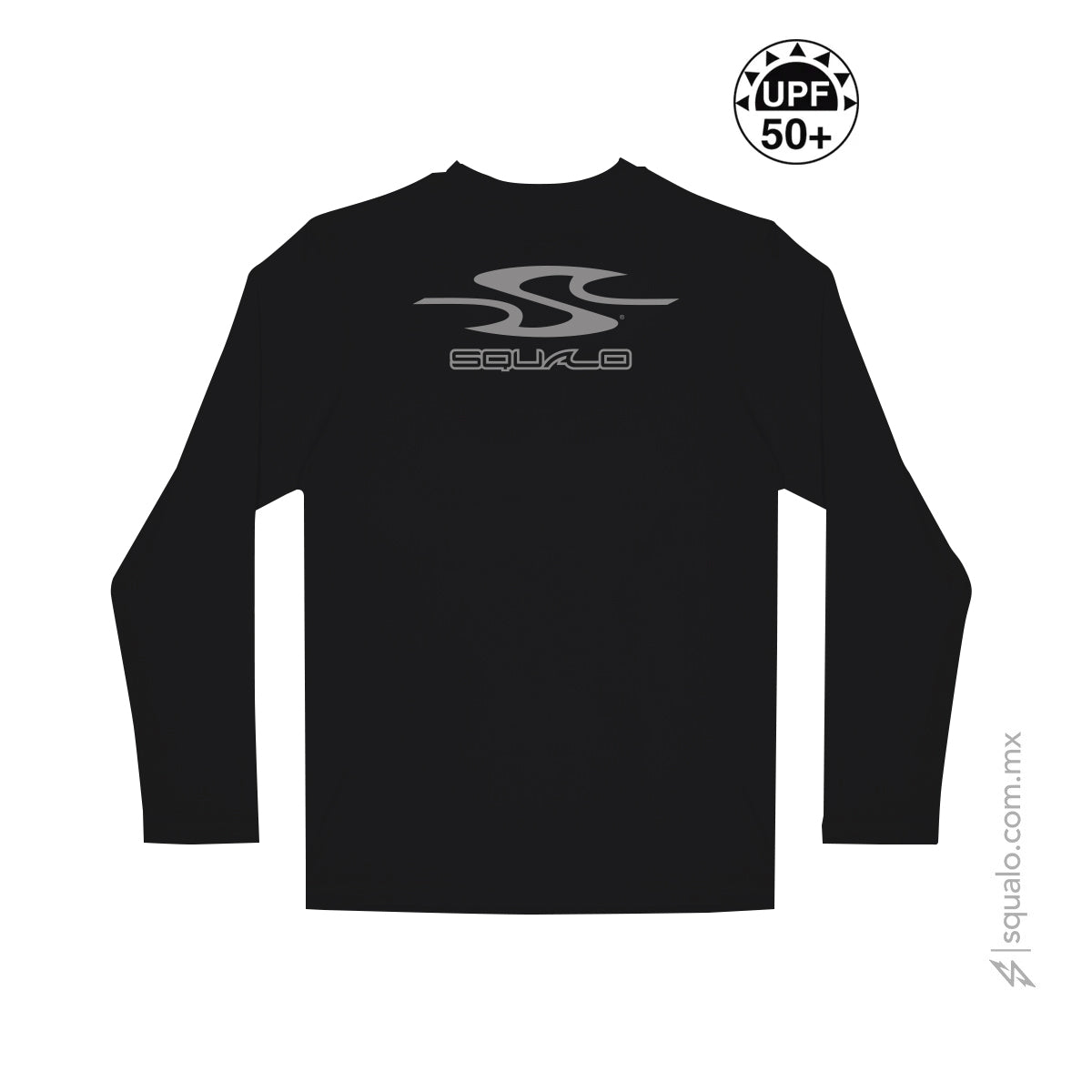 Playera Rashguard Corte Amplio Logox Negro - Squalo product image